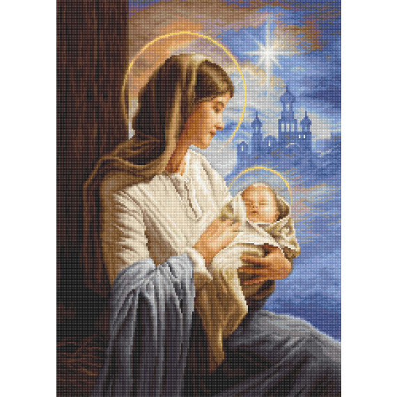 Набор для вышивания крестом "Дева Мария с Младенцем"