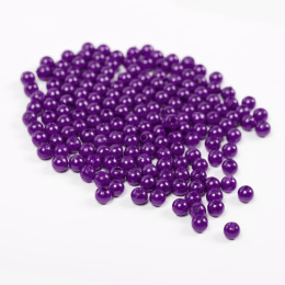 Бусины круглые перламутр 6мм цвет 133 фиолетовый (50г)