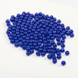 Бусины круглые перламутр 6мм цвет A33 синий (50г)