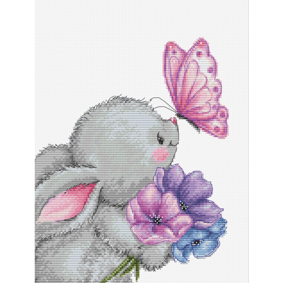 Набор для вышивания крестом "Кролик и Бабочка"