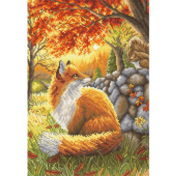 Набор для вышивания крестом "A Friend for Little Fox"