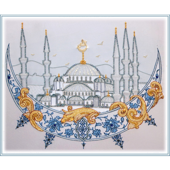 Набор для вышивания хрустальными бусинами "Голубая мечеть"
