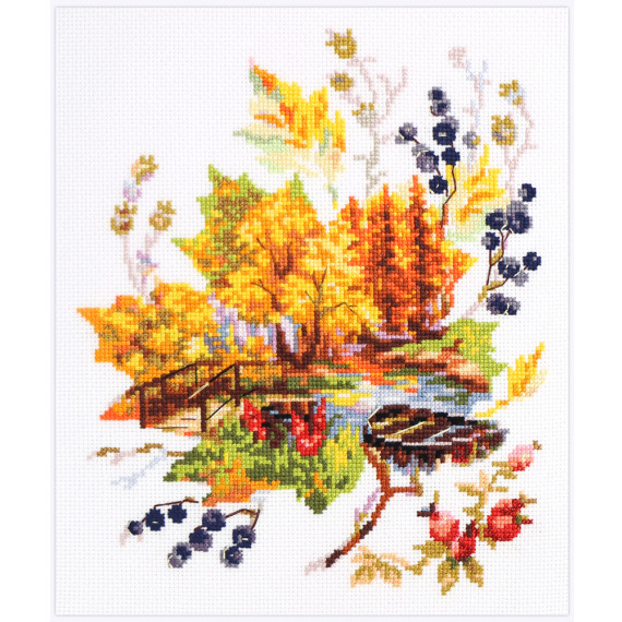 Набор для вышивания крестом "Осенние зарисовки"