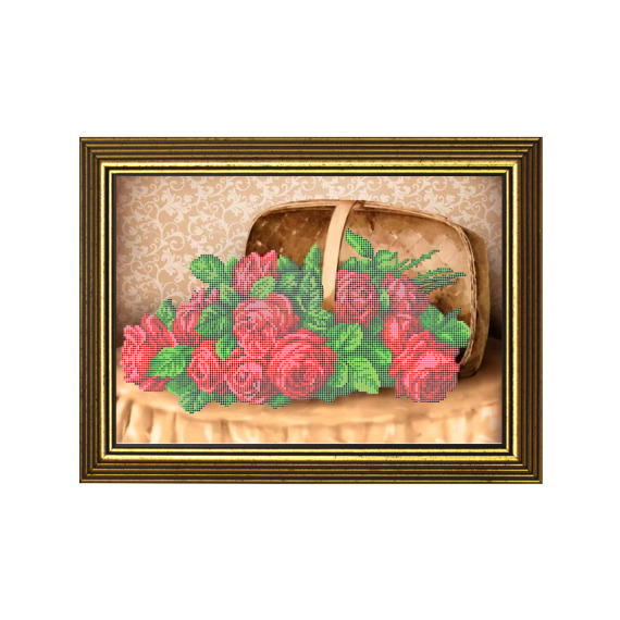 Набор для вышивания бисером "Бархатные розы"