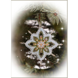 Набор для вышивания хрустальными бусинами "Рождественская звезда "Юнона"