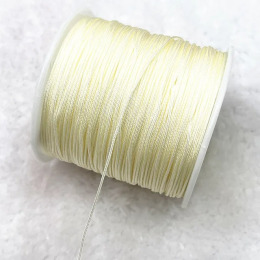 Шнур нейлоновый для плетения 1 мм длина 90 м цвет молочный