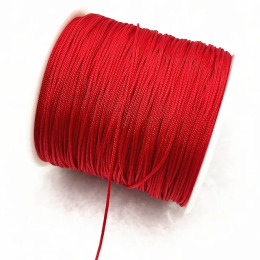 Шнур нейлоновый для плетения 1 мм длина 90 м цвет красный