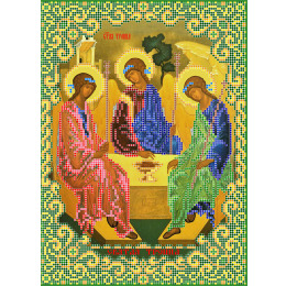 Рисунок на ткани для вышивания бисером "Святая Троица"
