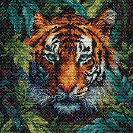 Набор для вышивания крестом "Тигр из джунглей"