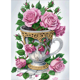 Набор для вышивания бусинами "Чайная роза"