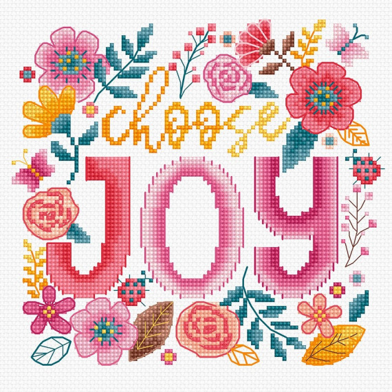 Набор для вышивания крестом "Choose Joy"