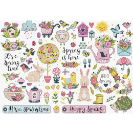 Набор для вышивания крестом "Spring Sampler"