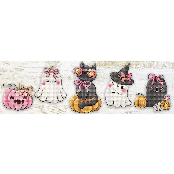 Набор для вышивания крестом "Boo Crew Ornaments" 5 шт