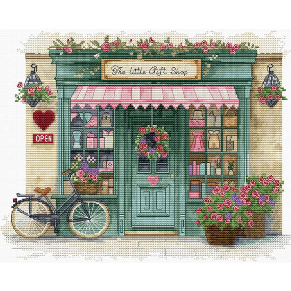 Набор для вышивания крестом «Маленькая лавка подарков»