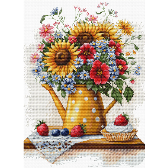 Набор для вышивания крестом "Летние цветы"