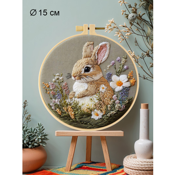 Набор для вышивания гладью "Заяц"