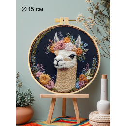 Набор для вышивания гладью "Лама"