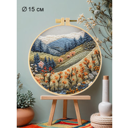 Набор для вышивания гладью "Горное цветение"