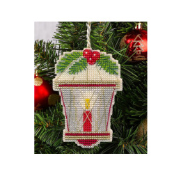 Набор для вышивания крестом "Елочная игрушка. Фонарик"