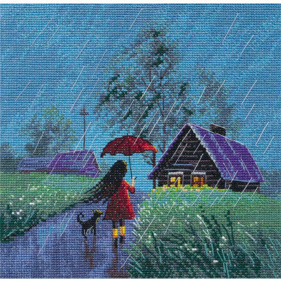 Набор для вышивания крестом "Летний дождь"