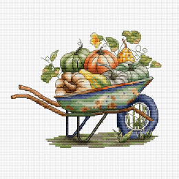 Набор для вышивания крестиком на канве «Тележка»