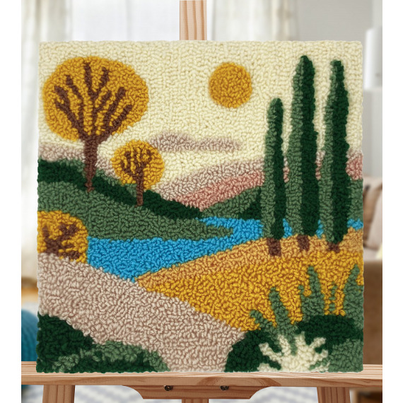  Ковровая вышивка "Осенний пейзаж"