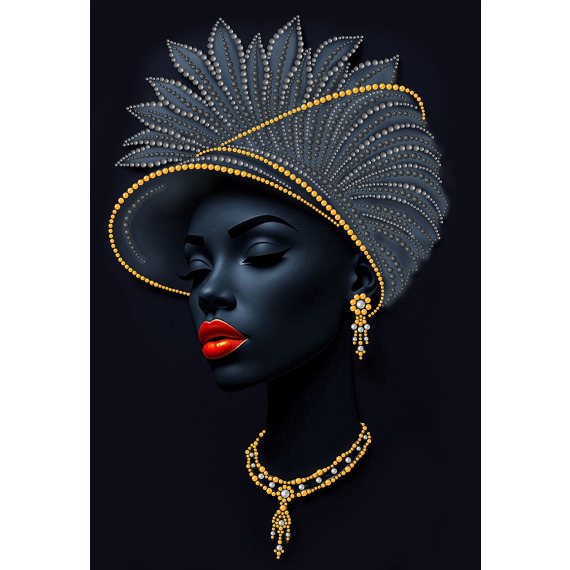 Рисунок для вышивания "Афро-стиль"