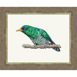 Набор для вышивания крестом «Изумрудная кукушка» 