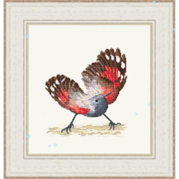 Набор для вышивания крестом «Краснокрылый стенолаз» 