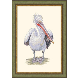 Набор для вышивания крестом «Кудрявый пеликан» 