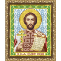 Рисунок на ткани "Св. князь Александр Невский"