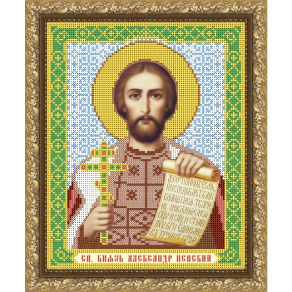 Рисунок на ткани "Св. князь Александр Невский"