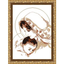 Рисунок на ткани "Дева Мария с младенцем"
