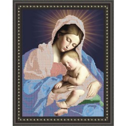 Рисунок на ткани "Мадонна с младенцем"