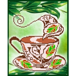 Рисунок на ткани "Ароматный чай"