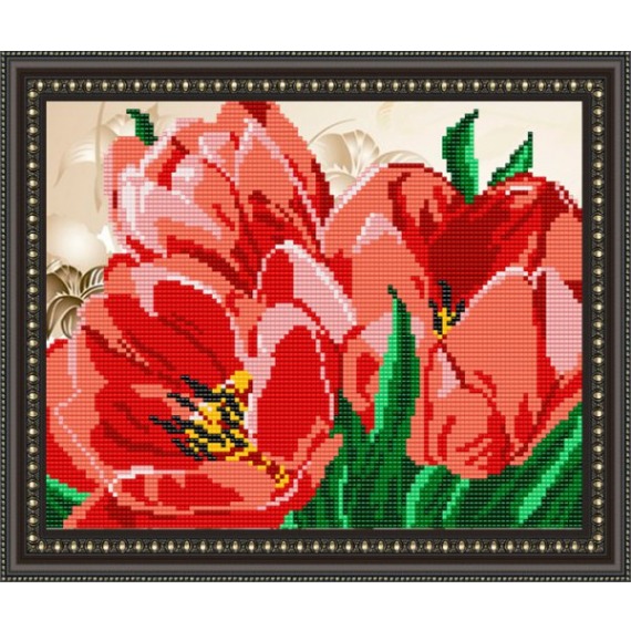 Рисунок на ткани "Тюльпан"
