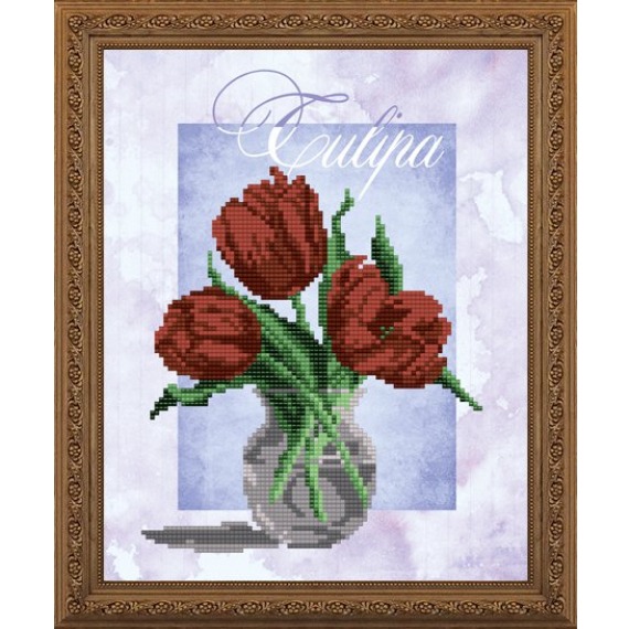 Рисунок на ткани "Тюльпан"