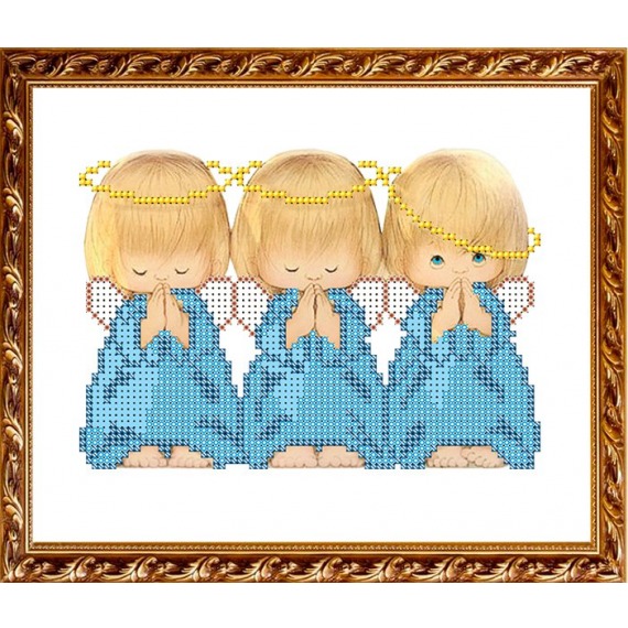 Рисунок на ткани "Три ангелка"