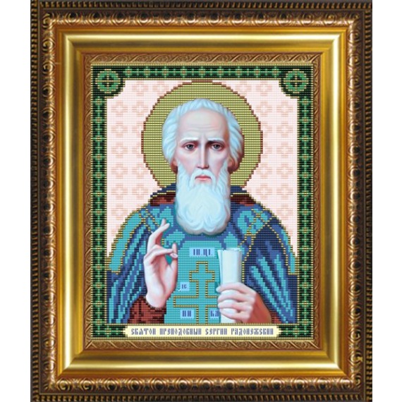 Рисунок на ткани "Св.Преподобный Сергий Радонежский"