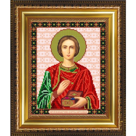 Рисунок на ткани "Святой Великомученик Целитель Пантелеймон"
